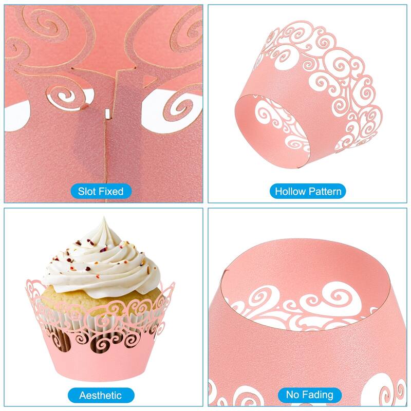 Cupcake Wrappers Paper, 50 Pack Baking Cups Standard Cloud Decor