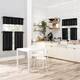 No. 918 Martine Microfiber Semi-Sheer Rod Pocket Kitchen Curtain Valance and Tiers Set