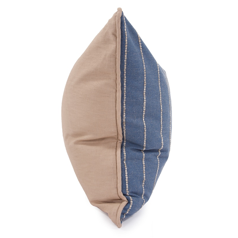 Allan Andrews 24" x 24" Pillow Evie Indigo - Down Insert