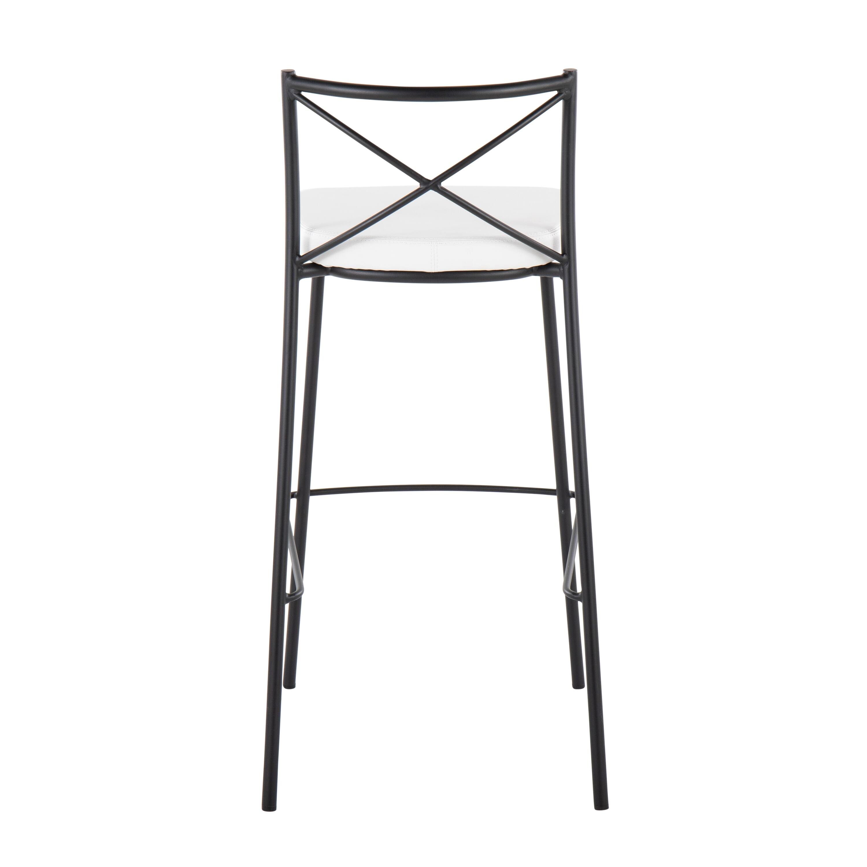 Silver Orchid Modern Charlotte 30" FixedHeight Bar Stool Set of 2