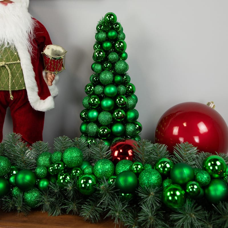 6' 3-Finish Shatterproof Ball Christmas Garland