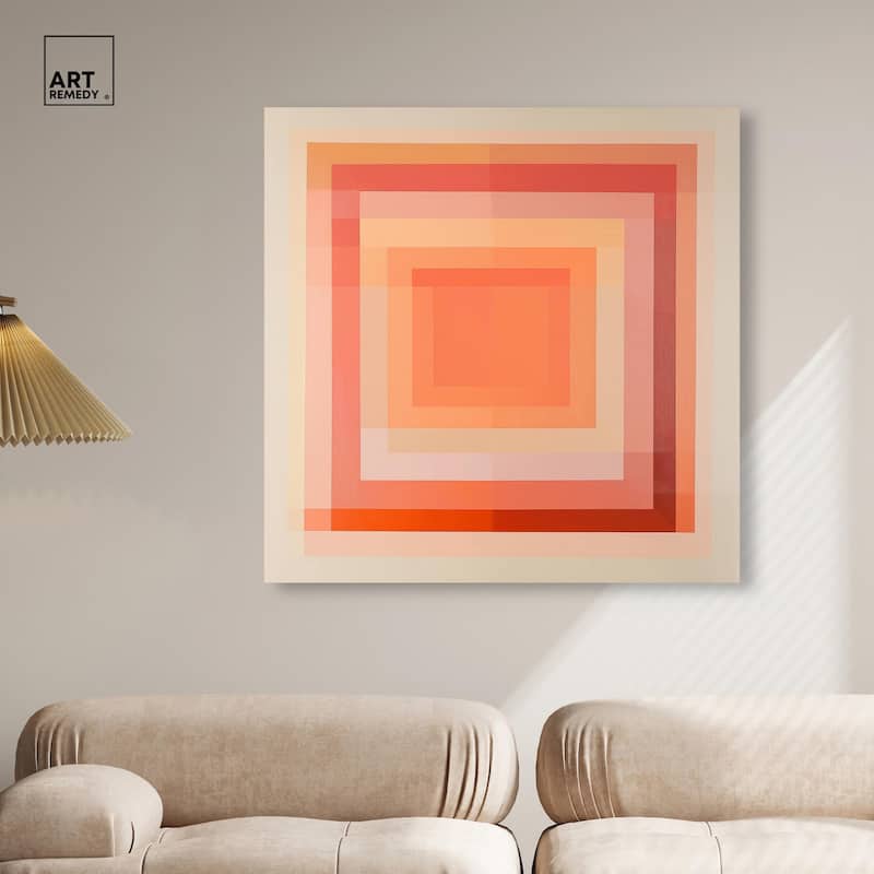 Minimal Color Blocks III Canvas by Art Remedy, Gallery Wrapped