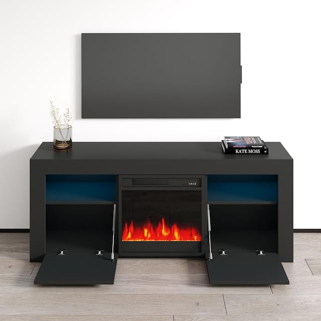 Copper Grove Qorasuv 58-inch Electric Fireplace TV Console