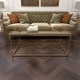 preview thumbnail 7 of 14, Gold Metal Living Room Coffee Table with Clear Glass Top and Acrylic Legs