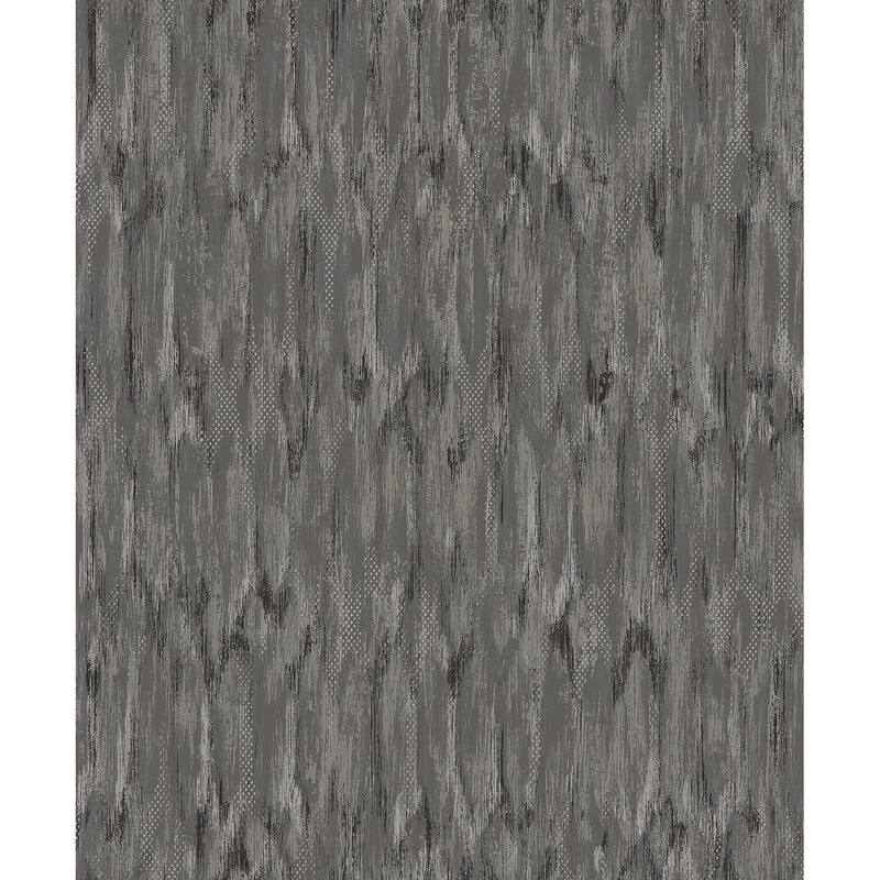 A-Street Prints Kintana Pewter Abstract Trellis Wallpaper