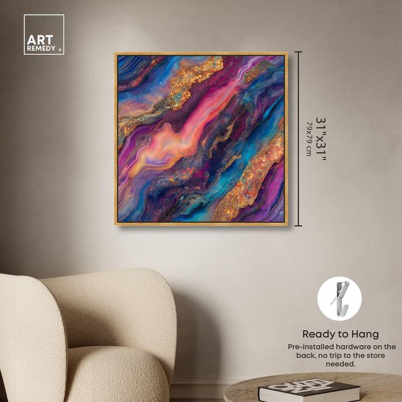 Glittering Spectrum III Canvas by Art Remedy