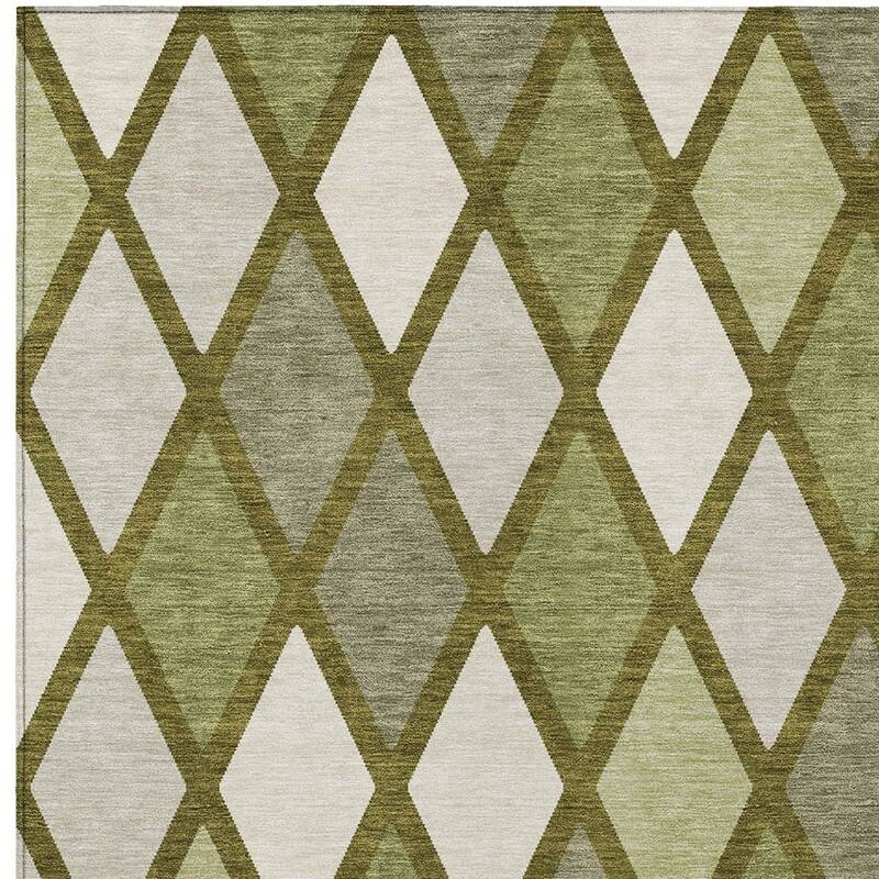 HomeRoots Geometric Transitional Rectangle Outdoor Rug