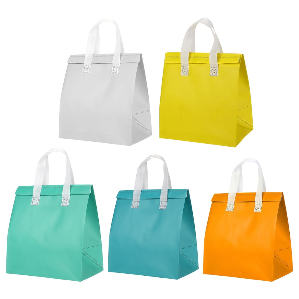 Insulated Take Away Bags, 25 Pcs Thermal Bags Multi-Color