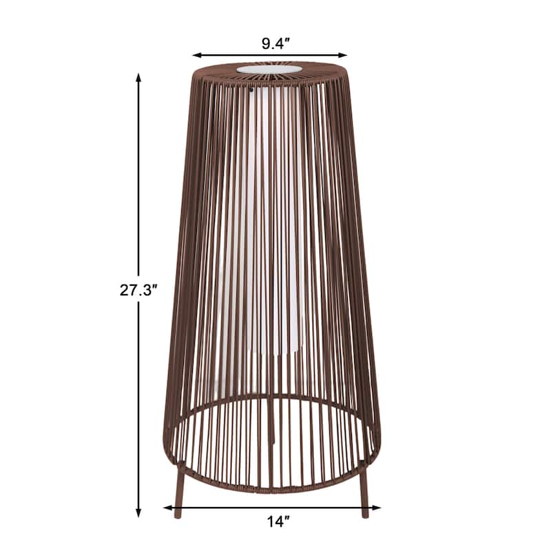 2 Pack Patio Floor Lamp Waterproof Solar Light