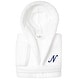 preview thumbnail 5 of 100, Sweet Kids 100% Polyester SUPER PLUSH Double Brushed Hooded Bathrobe with Navy Script Monogram N - Large