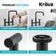 preview thumbnail 88 of 165, Kraus Urbix Industrial Solid Brass Kitchen Faucet