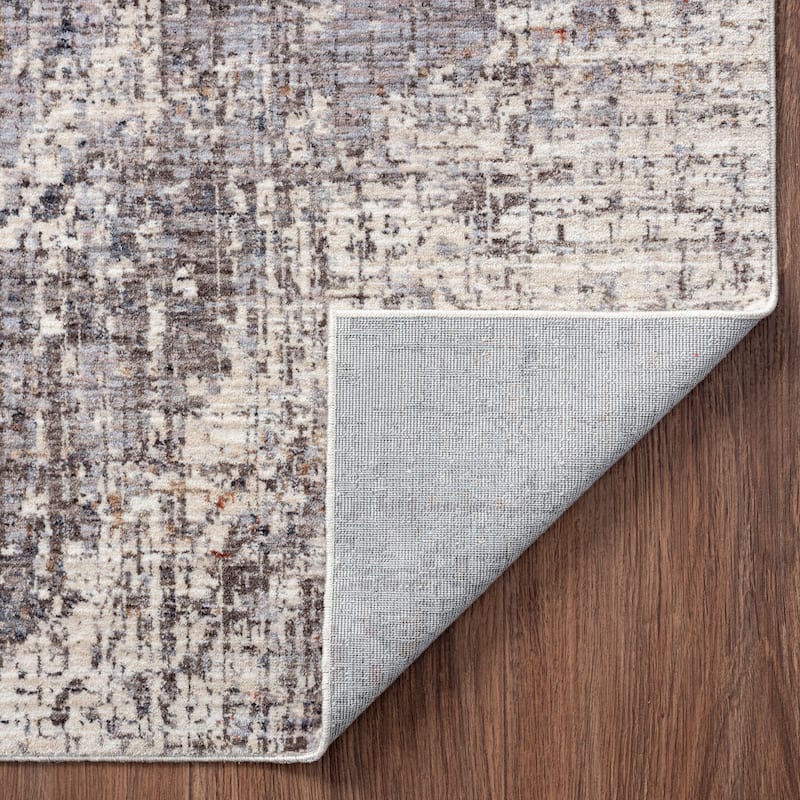 Granite Greys Abstract Area Rug