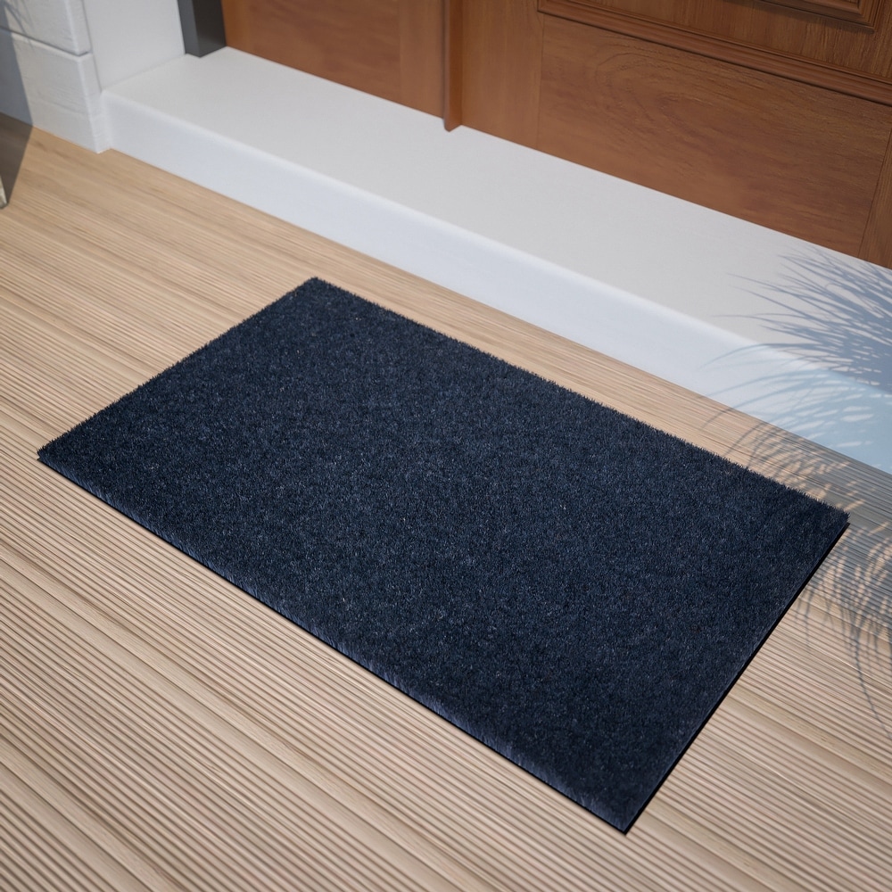 Homespice Non Slip, Waterproof Rug - Blue Oasis - Entryway, Kitchen, Bathroom, 27 x 72