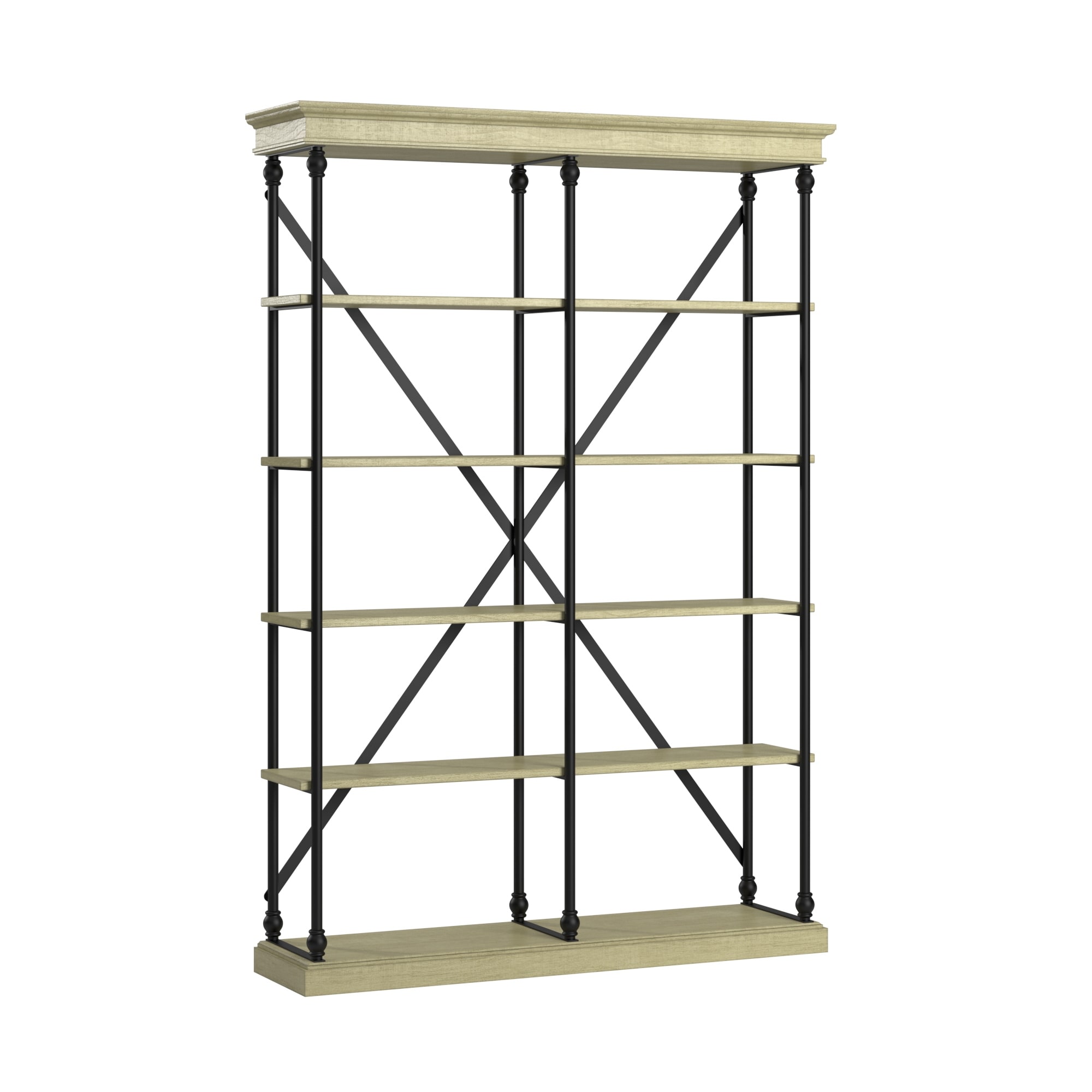 Barnstone cornice double shelving bookcase by store inspire q artisan