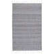 preview thumbnail 3 of 8, Padraig Indoor/ Outdoor Solid Area Rug 5' x 8' - Gray/White
