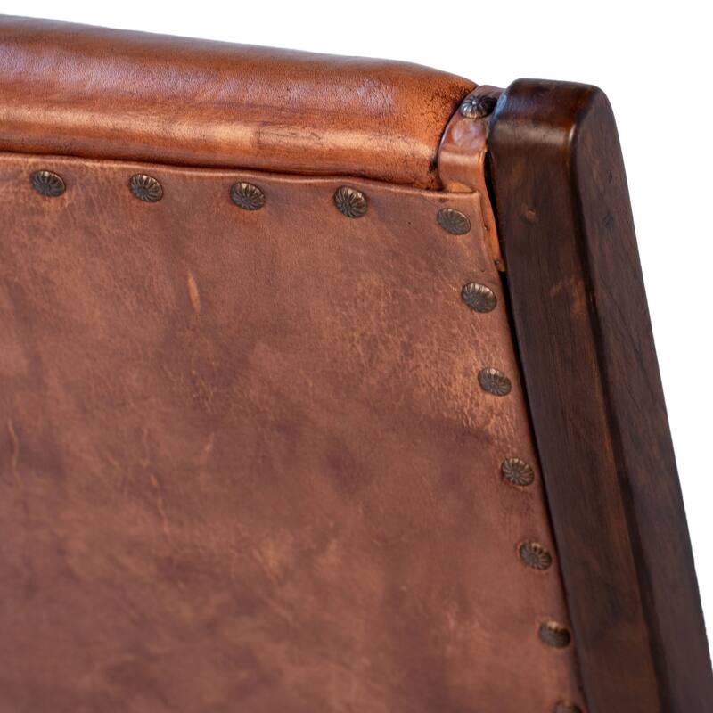 Glade Leather Upholstered Occasional Chair, Brown