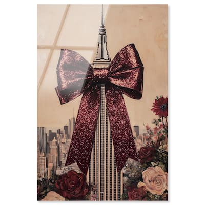 Sparkling Empire State Building Acrylic by Art Remedy, Ready to Hang