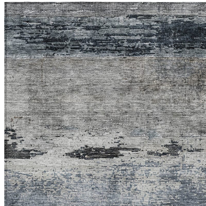 HomeRoots Abstract Transitional Rectangle Outdoor Rug