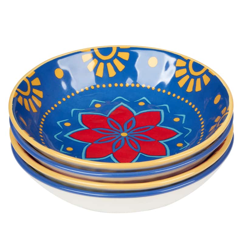 Certified International Spice Love Set of 4 Soup Bowls - 9" Diam x 2"