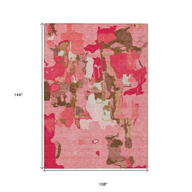 HomeRoots Abstract Transitional Rectangle Outdoor Rug