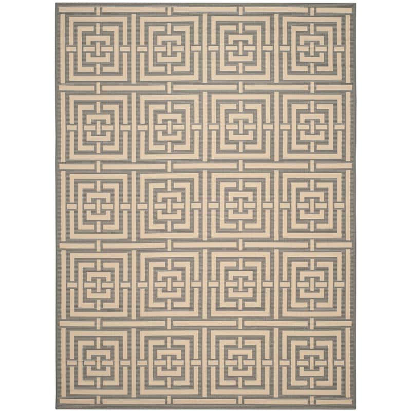 SAFAVIEH Courtyard Ginger Indoor/ Outdoor Waterproof Patio Backyard Rug