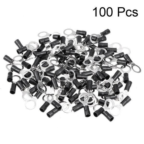 100Stk Ring Crimpanschluss RV5,5-10 Isolierte Elektrische Klemme Drahtverbinder 