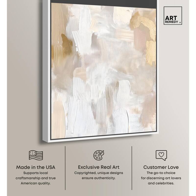 Beige and Cream II Canvas by Art Remedy