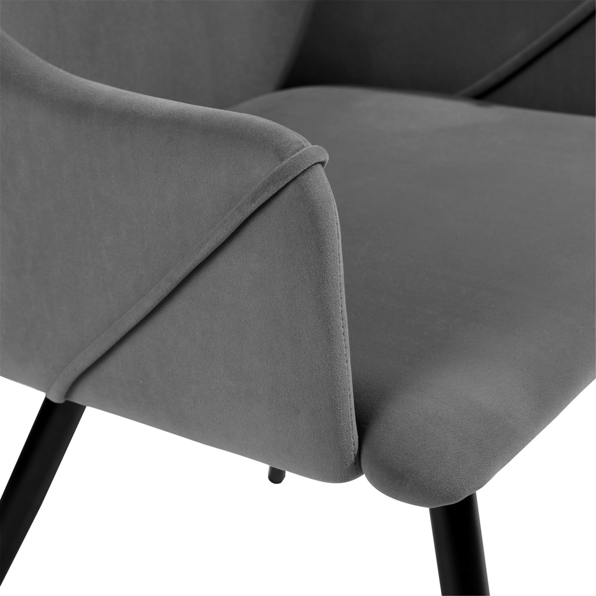 Homylin Aldridge Frosted Velvet Dining Chairs Set of 2 On Sale