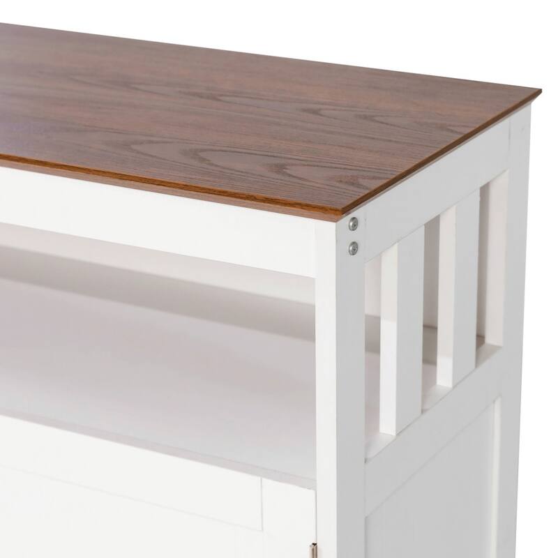 Classic Sideboard and Buffet Cabinet with Open and Closed Storage