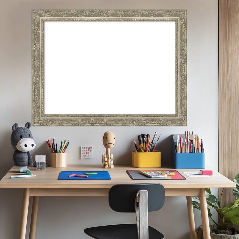 Filigree Framed Dry Erase Magnetic Board