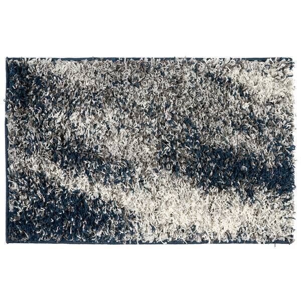 Rugshop Distressed Ombre Plush Shag Area Rug 2' x 3' Gray Rugshop Distressed Ombre Plush Shag Area Rug 2' x 3' Gray