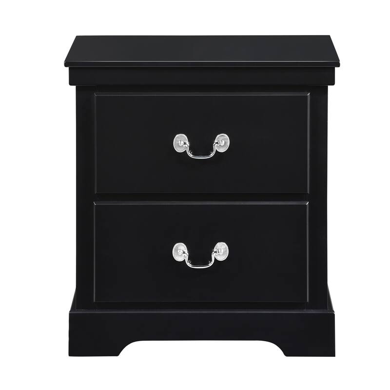 Classic Traditional 2 Drawers Nightstand