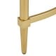 preview thumbnail 6 of 9, Madison Park Signature Bordeaux White/Gold-tone Marble/Metal Console Table
