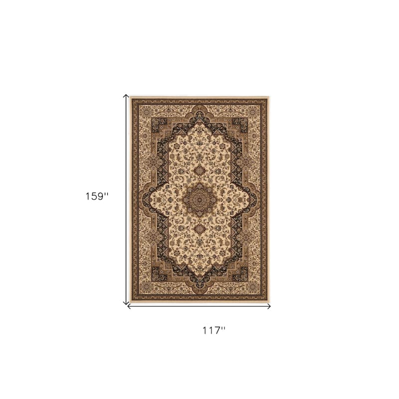 HomeRoots Abstract Modern Rectangle Area Rug - 10' X 13'