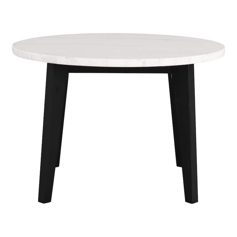 Furniture of America Fieny Modern Genuine White Marble Round 45-inch Dining Table