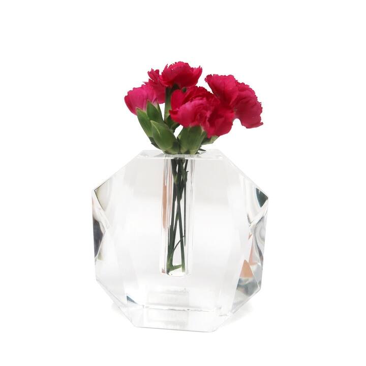 Dimensional Crystal Vase, 5"H