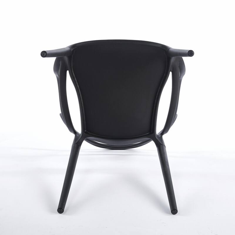 Modern Accent Chair with Clear Shell and Metal Legs, Versatile Dining or Desk Chair