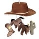 preview thumbnail 2 of 4, Lambs & Ivy Country Western Cowboy Hat Musical Baby Crib Mobile Soother Toy