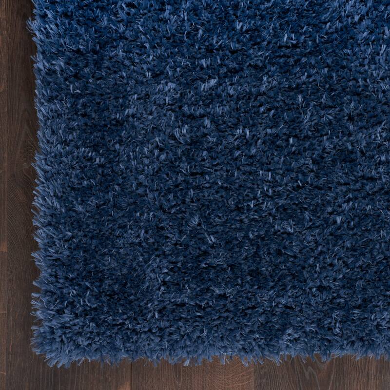 Nourison Lush Shag Contemporary Solid Shag Area Rug
