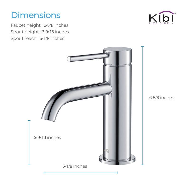 Lead Free Single Handle Bathroom Faucet with Water Hose