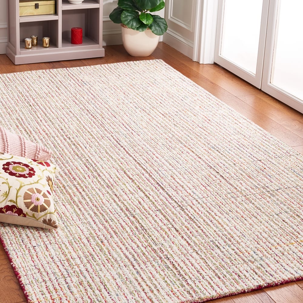 SAFAVIEH Handmade Abstract Vutka Stripe Wool Rug