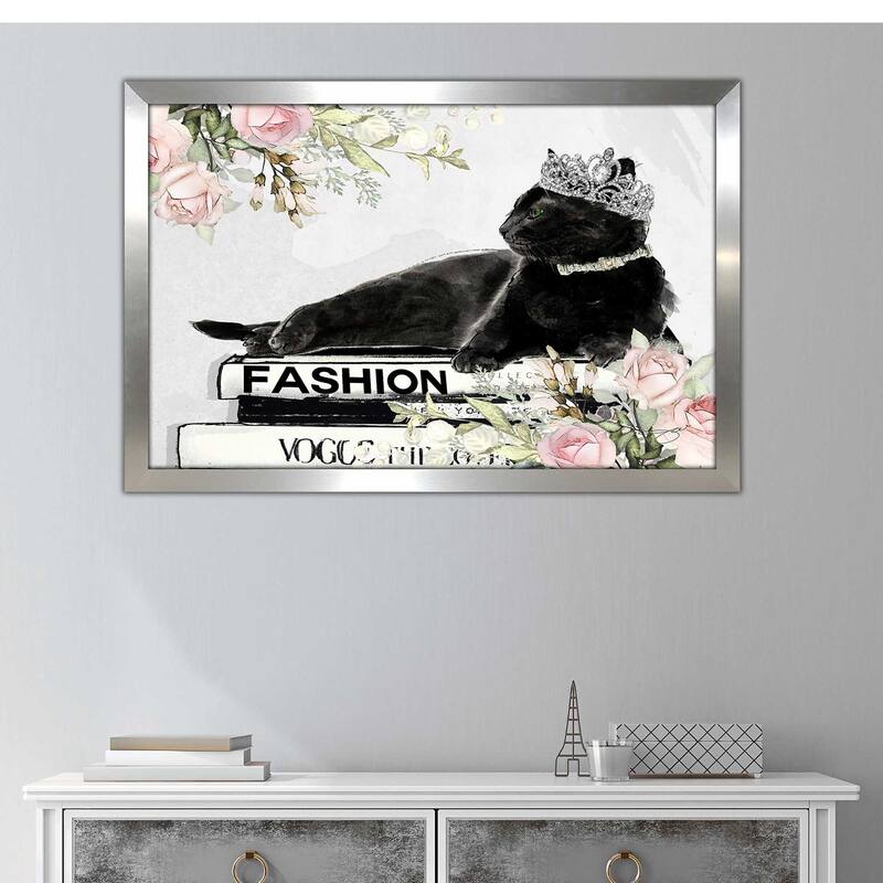 "Cat Queen of Fashion" by Jodi Print on Acrylic