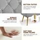 preview thumbnail 23 of 30, Yaheetech Upholstered Footstool Velvet Ottoman Button-Tufted Table Bench - 45"×16"×17"