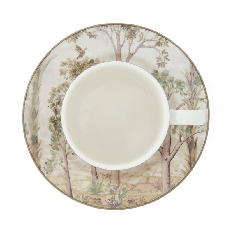 Spode Kit Kemp Tall Trees Teacup and Saucer - 10 fl. oz. Cup