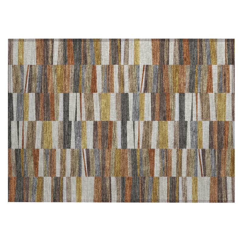 Machine Washable Indoor/ Outdoor Modern Antonito Chantille Rug