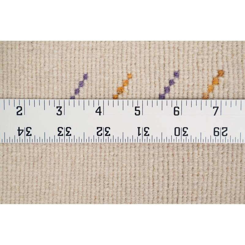 Hand Knotted Oriental 100% Wool Carpet Tribal Animal Pictorial Multi-Colored Gabbeh Area Rug - 5' 10'' X 4' 1''