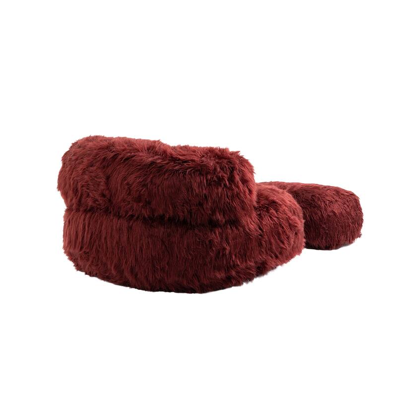 Bean Bag Chair,Floor Sofa with Handle,Accent Sofa Chair with Ottoman for Gaming Reading Relaxing
