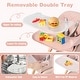 preview thumbnail 32 of 35, Costway 6-in-1 Convertible Wooden Baby Highchair Infant Feeding Chair - See Details
