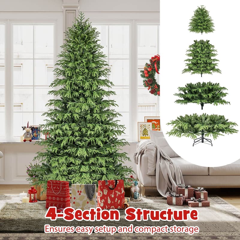 Costway 6/7/8 FT Artificial Christmas Tree with 270 LED Lights, 746 - See Details