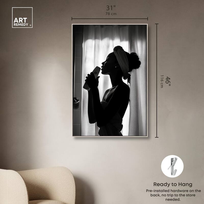 Bathroom Jam Session Canvas by Art Remedy